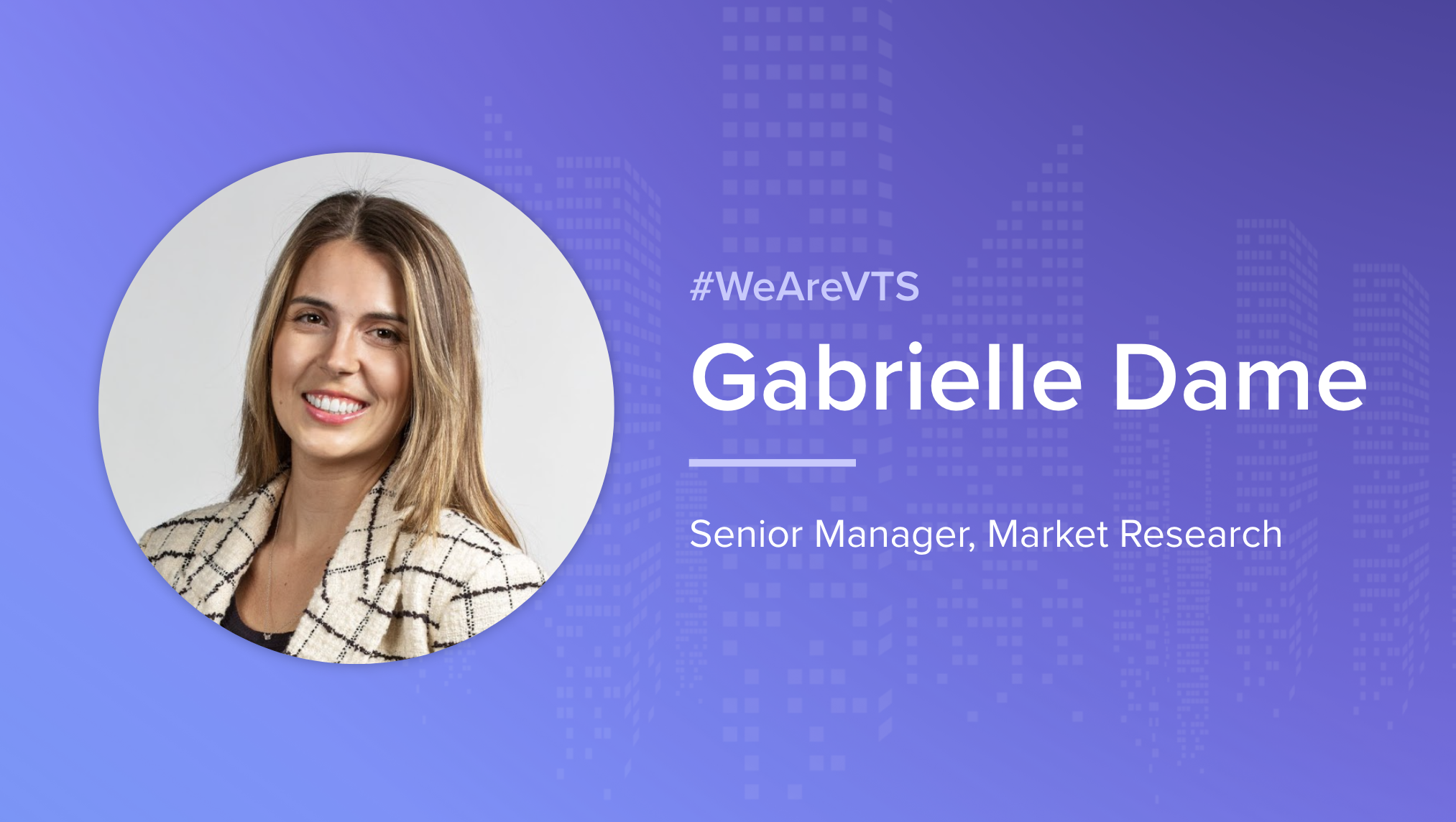 VTS Senior Manager Market Research Gabrielle Dame